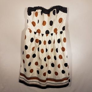 🌹The limited strapless mini dress polka dots